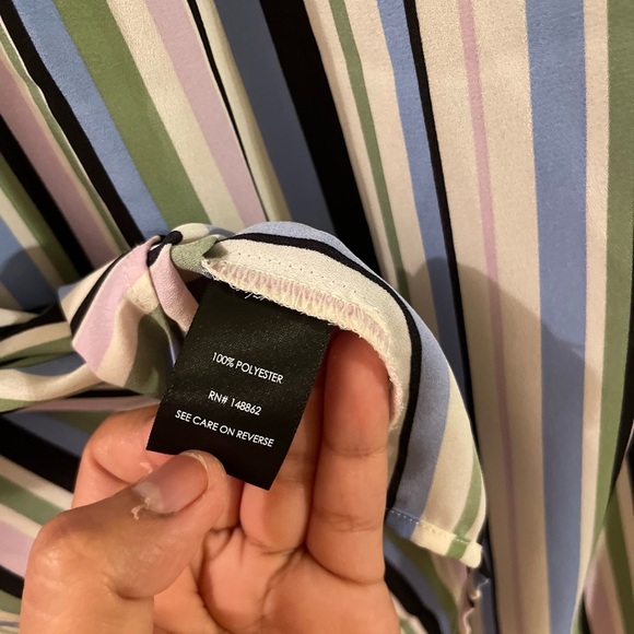 Torrid Harper Georgette Ruched Short Sleeve Blouse sz 3 - Picture 6 of 7